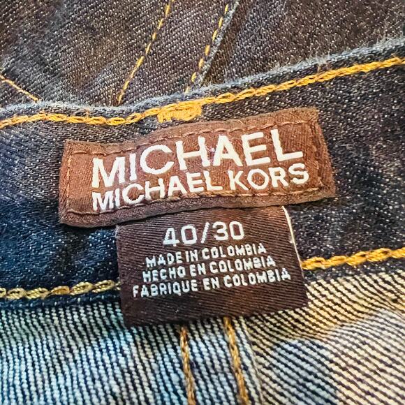 Michael Kors Straight Leg Jeans Blue Dark Wash - 40 x 30 - Picture 5 of 5